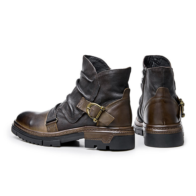 Austen™ | Leather Biker Boots