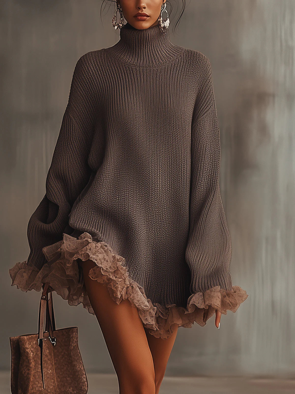 ARIANE | PULL-ROBE DOUILLET À VOLANTS