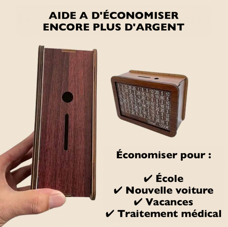 Wooden Piggy Bank™ - Saving has never been easier!