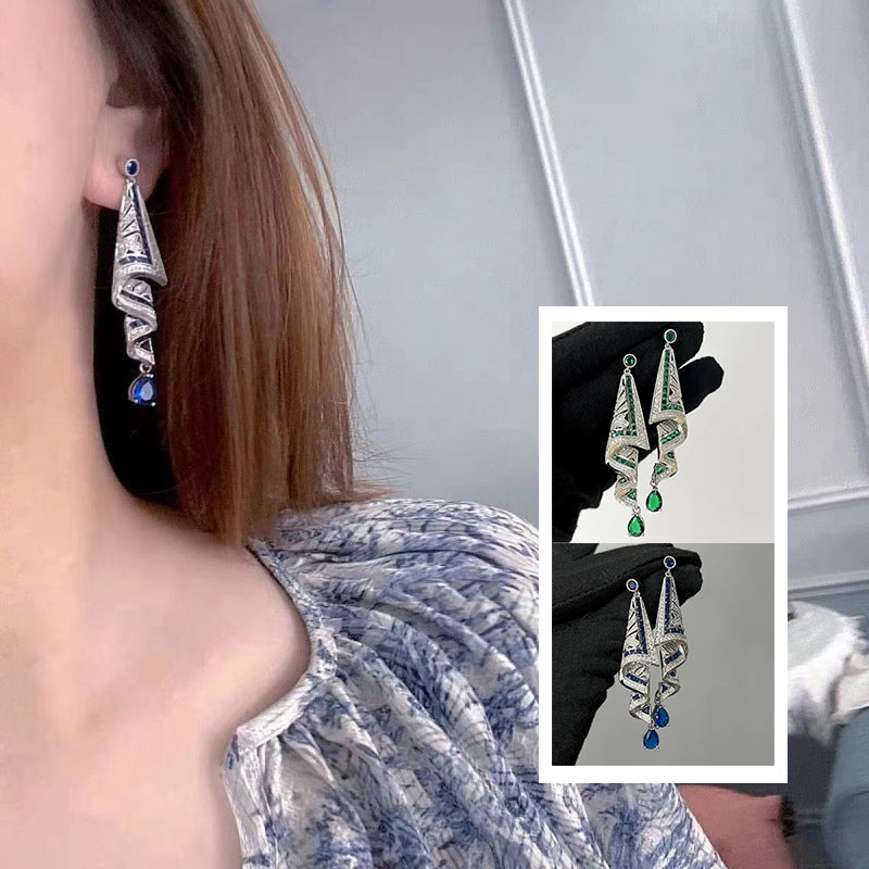 GemAura™ | Vintage Silver Earrings