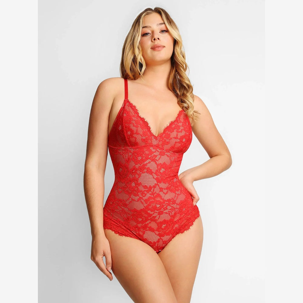 | Sculpting bodysuit with lace