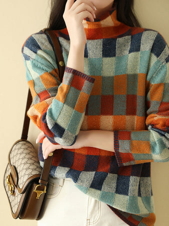 Leticia - Colorful, soft and warm sweater 
